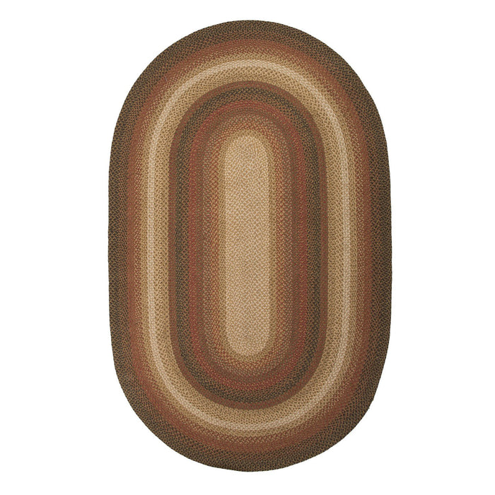 Jaipur Rugs - Hudson Jute Braided Rugs - Russet - Taupe-Red HBR05
