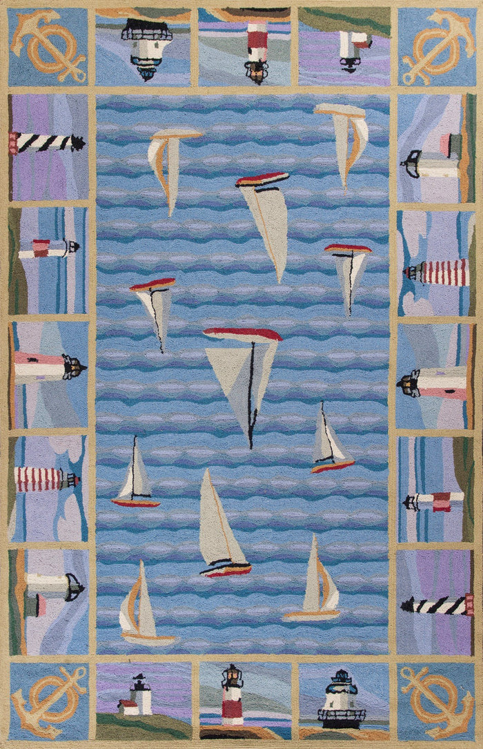 KAS Rugs - Colonial - Blue - 1335