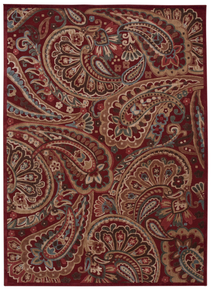 NourisonRugs-GraphicIllusions-Red-GIL14RED