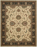 NourisonRugs-LivingTreasures-IvoryBlack-LI04IBK