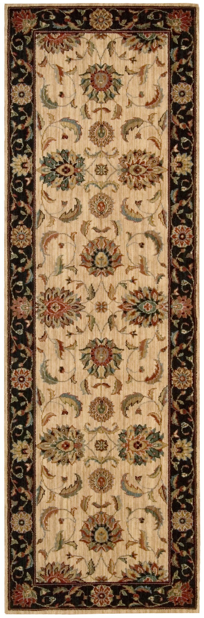 NourisonRugs-LivingTreasures-IvoryBlack-LI04IBK