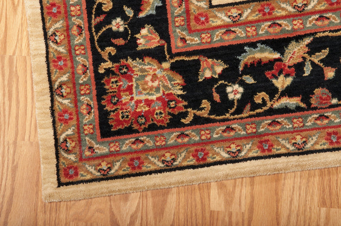 NourisonRugs-LivingTreasures-IvoryBlack-LI04IBK