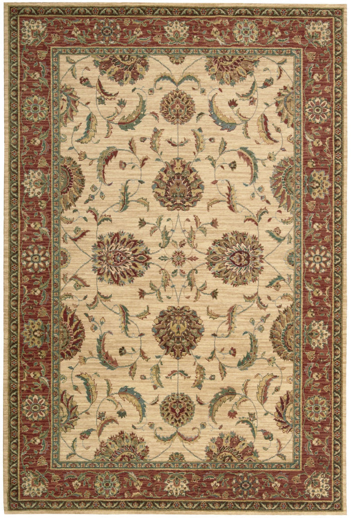 NourisonRugs-LivingTreasures-IvoryRed-LI04IRD