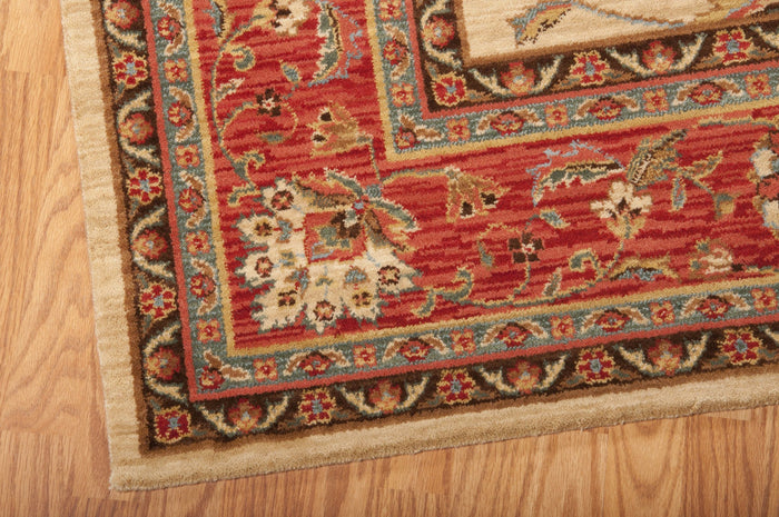 NourisonRugs-LivingTreasures-IvoryRed-LI04IRD